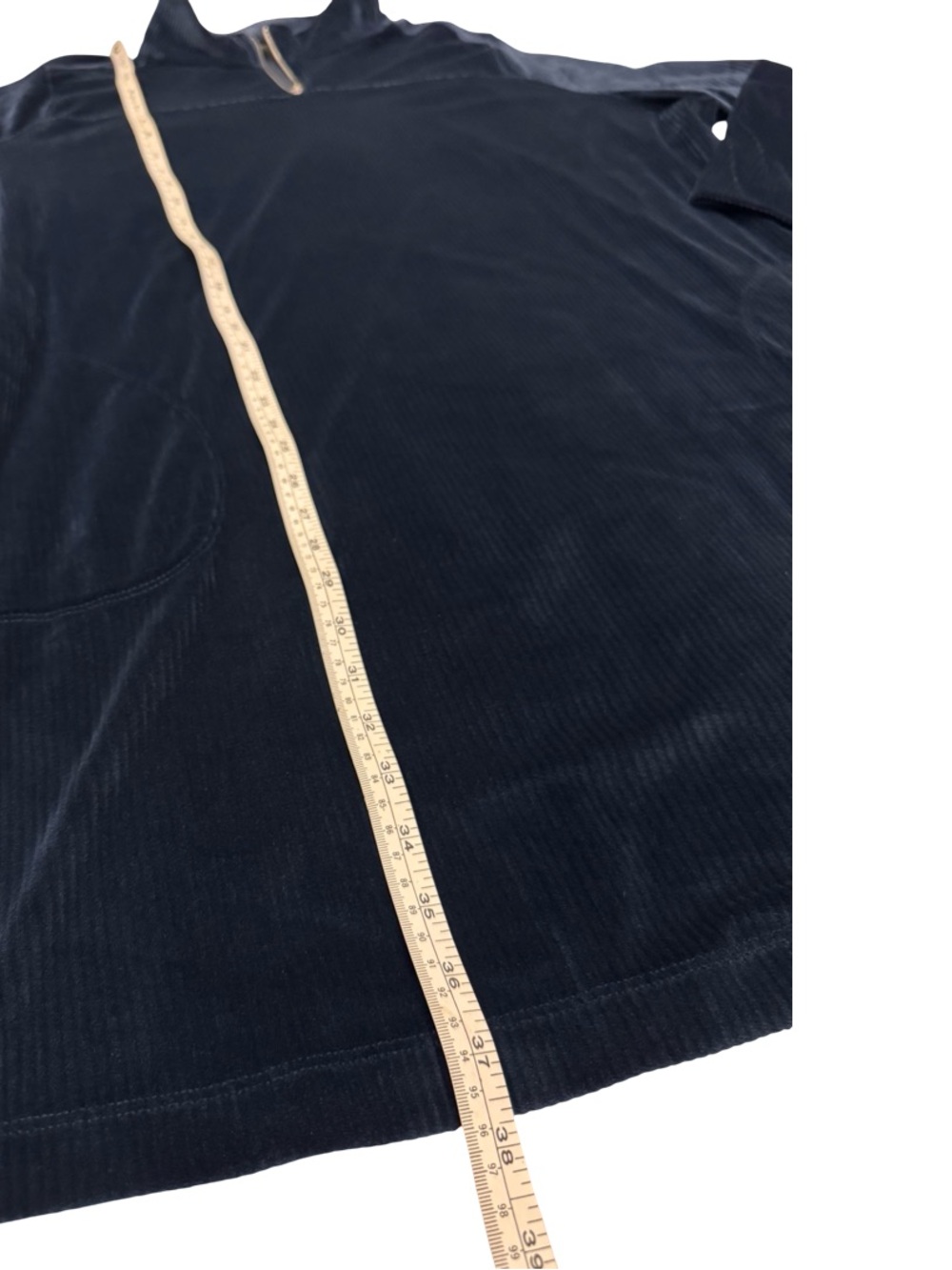 AnyBody Ribbed Velour Zip Front Tunic. - Picture 5 of 8